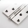 Kit 5 Dobradiças Inox para Porta Dobradiça Anti Ruído 7,5cm - 6