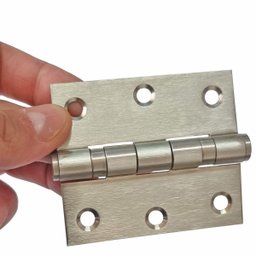 Kit 5 Dobradiças Inox para Porta Dobradiça Anti Ruído 7,5cm - 3