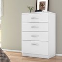 Ver imagem 1 de Cômoda para Quarto 4 Gavetas Alegria Branco