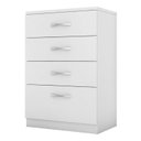 Ver imagem 2 de Cômoda para Quarto 4 Gavetas Alegria Branco