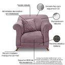 Ver imagem 4 de Poltrona Decorativa Apollo Veludo Uva 2926 - Montanaris Decor