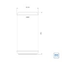 Ver imagem 2 de Lixeira Inox Sustentável Tramontina Portofino Lyf Acetinado 7 Litros sem Tampa