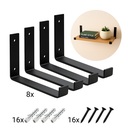 Ver imagem 3 de Kit 8 Suporte Mão Francesa Invertida 30cm Estilo Industrial