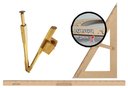 Ver imagem 1 de Kit Geométrico do Professor Mdf Com Régua 1 Metro 1 Compasso Para Quadro Branco 40 cm e Esquadro 30º