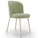 Ver imagem 1 de Cadeira para Sala de Jantar Cozinha Estofada Gavi Arena L02 Bouclê Oliva - Lyam Decor