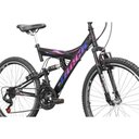 Ver imagem 3 de Bicicleta Track TB300XS Aço Aro 26 Freio V-Brake com Suspensão - Preto