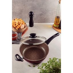 Fritadeira Multiuso Paris 24cm 2,8l Vermelho em Alumínio com Antiaderente Starflon Max - 2