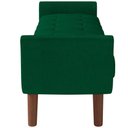 Ver imagem 2 de Puff Recamier Decorativo com Pés em Madeira 160cm Itália Bouclê Verde