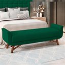 Ver imagem 5 de Puff Recamier Decorativo com Pés em Madeira 160cm Itália Bouclê Verde