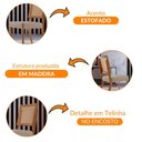 Ver imagem 4 de Conjunto com 2 Cadeiras Aila Moderna Mobília Milano- Cinam.imbuia