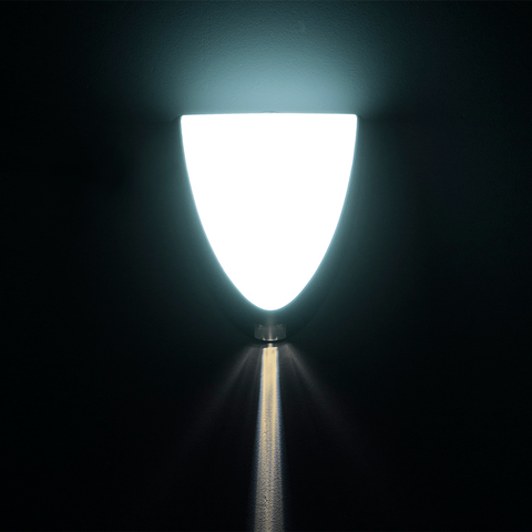 Arandela de Led Taschibra Face IP65 Facho 24W Preta Bivolt 6500K Luz Fria