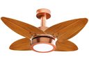 Ver imagem 1 de Ventilador de Teto Aspen Led 6000k Venti-delta Cobre 4pás Freijó 220v