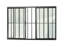 Ver imagem 1 de Janela Alumínio Confort 4F.c/Grade 100 x 120 V.Liso Preto Brimak