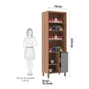 Ver imagem 3 de Paneleiro Especial 70 Cm 3 Portas de Abrir 3 Prateleira com Despenseiro Isa Luciane Móveis