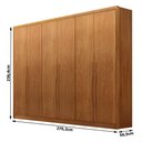 Ver imagem 2 de Guarda Roupa Casal Livorno 6 Portas 6 Gavetas Cinamomo - Novo Horizonte