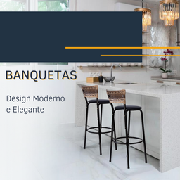 Kit 2 Bancos para Bancada Banqueta Alta Cappuccino Balcão Cozinha Bistrô Área Gourmet Churrasqueira - 3