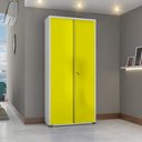 Ver imagem 2 de Armário Aço Escritório Fechadura 4 Prateleiras Ea301 Amarelo