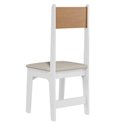 Ver imagem 3 de Kit 4 Cadeiras Delta – Courino Revestido Estrutura 100% Mdf Branco/mel/savana – Sonetto