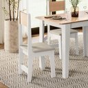 Ver imagem 4 de Kit 4 Cadeiras Delta – Courino Revestido Estrutura 100% Mdf Branco/mel/savana – Sonetto