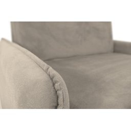 Sofá Cama para Sala de Estar Zaia com Baú Suede Matrix - Bege - 7