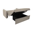 Ver imagem 6 de Sofá Cama para Sala de Estar Zaia com Baú Suede Matrix - Bege