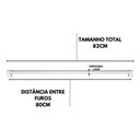 Ver imagem 2 de Kit 5 Puxador 800mm Alumínio Armário Móveis Cômoda Roupeiro