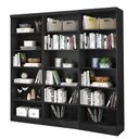 Ver imagem 1 de Livreiro Multiuso Preto Fosco Kit com 3 - FdECOR
