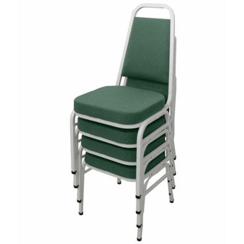 Kit com 4 Cadeiras Empilháveis Linha Hotel Plus Verde