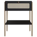 Ver imagem 6 de Mesa de Cabeceira com 1 Gaveta Pé Metal Arlo A10 Nero/dourado - Mpozenato