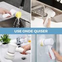 Ver imagem 2 de Escova Elétrica Recarregável 3 Cabeças - Branco