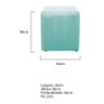 Puff Decorativo Dado Azul Tiffany - 3