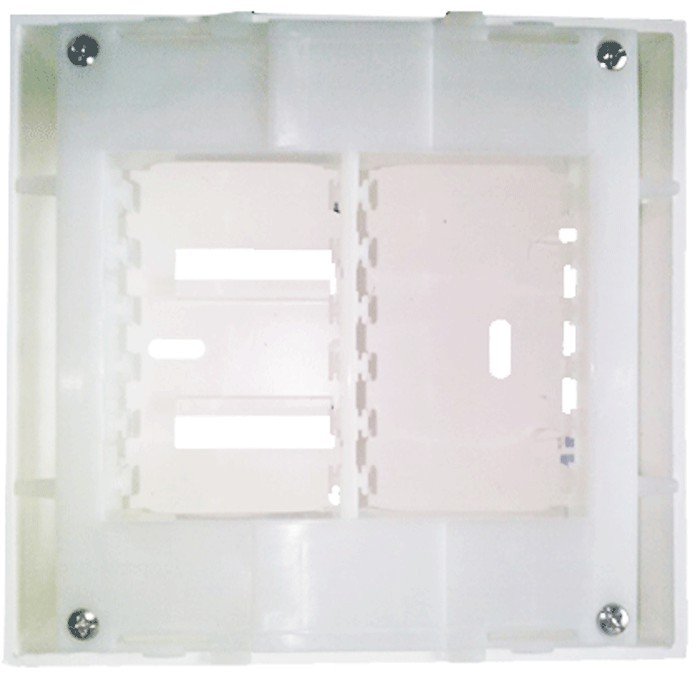 Caixa 4x4 Versatil Sobrepor Branco - 4x4" 6 - Interruptor Duplo Simples - 3