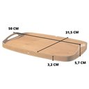 Ver imagem 3 de Bandeja Vale Decorativa Castanho Couro Marrom