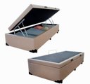 Ver imagem 1 de Cama Báu Box Base Blindado Solteiro Courino Bege