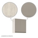 Ver imagem 2 de Armário Aéreo De Cozinha 80cm 2 Portas 2 Prateleiras Linea