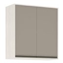 Ver imagem 1 de Armário Aéreo De Cozinha 80cm 2 Portas 2 Prateleiras Linea