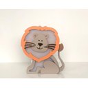 Ver imagem 2 de Luminária de Mesa Leão com Juba Colorida - LMM-03A - Bateria 9V