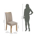 Ver imagem 3 de Conjunto Mesa Com Tampo 4 Cadeiras Naturale Apogeu Móveis Lopas