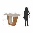 Ver imagem 4 de Conjunto Mesa Com Tampo 4 Cadeiras Naturale Apogeu Móveis Lopas