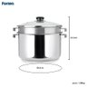 Panela Espagueteira Inox 5l Vidro Escorredor Macarrão Massas - 3