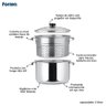 Panela Espagueteira Inox 5l Vidro Escorredor Macarrão Massas - 2