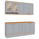 Ver imagem 4 de Cozinha Modulada com Tampo 5 Peças Aspen Cinza