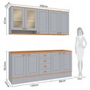 Ver imagem 3 de Cozinha Modulada com Tampo 5 Peças Aspen Cinza