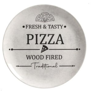 Prato de Pizza Raso Cerâmica Alleanza