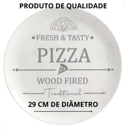 Prato de Pizza Raso Cerâmica Alleanza - 3