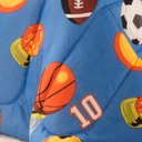 Ver imagem 3 de Coberdrom Edredom Solteiro Alegria Dupla Face Futebol- Azul Casa Show Enxovais