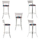 Ver imagem 5 de Banqueta Bistro para Bar, Cozinha, Balcão em Alumínio e Fibra Tc Zanutto 5 Unidades Marmore