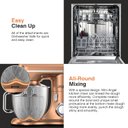 Ver imagem 6 de Mini Angel Stand Mixer 10 Velocidades 5qt Tilt-head, Dourado