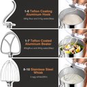 Ver imagem 3 de Mini Angel Stand Mixer 10 Velocidades 5qt Tilt-head, Dourado
