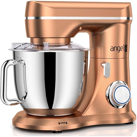 Mini Angel Stand Mixer 10 Velocidades 5qt Tilt-head, Dourado